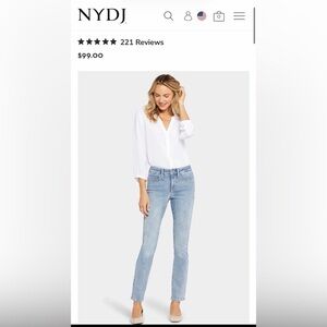 NWOT NYDJ Sheri slim jeans